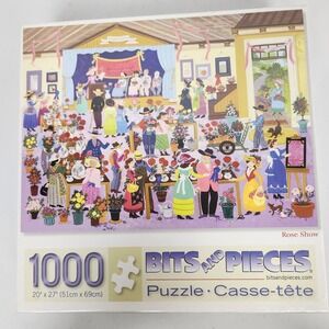 New Sealed Bits and Pieces 1000 Pc Puzzle "Rose Show" 20"‎ x 27"